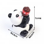 Uue auto l&otilde;busad kaunistused armsa j&auml;nese panda koera kujuga rippuv auto interj&ouml;&ouml;r armatuurlaud keskkonsooli dekoratiivtarvikud must