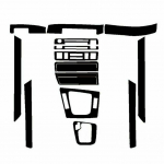 1 komplekt auto armatuurlaua s&uuml;sinikkiust 3D kilekattega kaunistussildid Salongi armatuurlaua kaunistused BMW 3. seeriale E46 1998-2005 Salongi lisatarvikud CHINA