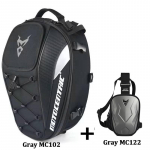 Mototsentriline mootorratta suure mahutavusega 37L ratturi seljakott Multifunktsionaalne tagumine mootorratta tagumine istmekott Casual Drop Leg k&uuml;ljekott