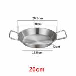 20&ndash;34 cm Hispaania paellapann k&auml;epidemega roostevabast terasest Vastupidav mereandide suupistetaldrik K&ouml;&ouml;k Mittenakkuvad praepannid Keedupotid