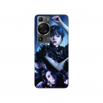 Coque - Maniacase - Huawei P60 - Noir - Mercredi Addams - Souple