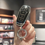 V&otilde;tmehoidja kate koos Blingi paelaga v&otilde;tmehoidjaga Ford Fusion Mustang F150 Edge Explorer Lincoln MKZ MKC MKX nutika kaugjuhtimisv&otilde;tme jaoks must