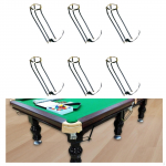 6 Pieces Billiards Table Pocket Rails Falling Equipment Easy to Install Replacement Style A