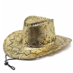 Crack Western Cowboy m&uuml;ts v&auml;lireisid rannavisiir ratsuk&uuml;bar lava tulistamisrekvisiidiga p&auml;ikesem&uuml;ts M（56-58cm） helepruun v&auml;rv