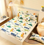 100% puuvillasest voodist voodilina + 2 tk padjap&uuml;&uuml;rid &uuml;he-/queen-/king-size Kvaliteetsed multifilmid, lastetoa madratsikate B83C 120cmx200cmx30cm