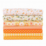 7pcs / set 100percent Cotton Batiks Sewing Craft Cloth for DIY Wallet Cushion Cover (S)