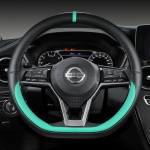 for Nissan March Micra K10 K11 K12 K13 K14 PU Leather Car Steering Wheel Cover Fast Shipping Auto Accessories D Shape Green
