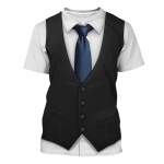 Piraadikapteni graafiline T-s&auml;rk meestele Naljakas Cosplay kost&uuml;&uuml;m Meeskonnakaelusega L&uuml;hikeste varrukatega Smokingi T-s&auml;rk Uus Vabaaja T-s&auml;rk Top 2XL