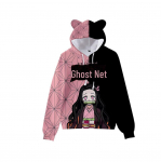Laste Demon Slayer: Kimetsu no Yaiba 3D Kassik&otilde;rvadega Kapuuts Adult 3XL