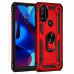 Motorola Moto G Pure Case Luksusliku armori magnetr&otilde;ngaga telefoni&uuml;mbrisele Moto G Pure'i aluse hoidiku tagakaas For Moto G Pure punane