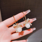 1 paar Armsad Vanaaegsed Peened Mood K&otilde;rvar&otilde;ngad Ehted Aksessuaarid Elegantsed Liblikas&otilde;lm Tsirkoon P&auml;rl K&otilde;rvar&otilde;ngad Naistele T&uuml;drukutele