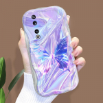 Armas koomiksimustriga kreemjas tekstuuriga korpus Lainelise servaga pehme silikoonkaanega telefoni&uuml;mbris Huawei Honor Infinix Tecno iPhone'i jaoks Infinix Hot 30 Play NFC valge