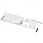 Keycaps PBT 5-poolse sublimatsiooniga 110 klahvi klaviatuurikatted mehaanilistele optilistele klaviatuuridele(Inglise English-Russian