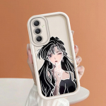 Pehme silikoonist ruudukujulise redeliga printimismustriga telefoni korpus T&auml;iskaanega kaamera p&otilde;rutuskindel kaitse kummist &uuml;mbris Samsungile Samsung A71 valge