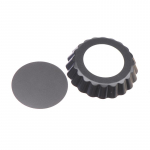 V&auml;ikesed koogivormid, 10 cm, eemaldatava p&otilde;hjaga, mittekleepuva p&otilde;hjaga v&auml;ikesed koogivormid, kurviga koogipanniga k&uuml;psetusn&otilde;ud