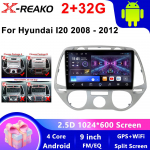 Android 13 Carplay Hyundai i20 2008 2009 2010 2011-2014 jaoks Autoraadio Stereo Multimeedia Videom&auml;ngija DSP GPS WIFI Puuteekraan 4 core 2GB+32GB CP