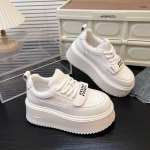 2024 Kevad-S&uuml;gis Hooaja Uued Paksu Tallaga K&otilde;rgendatud Spordijalatsid Naiste Trendikad Mitmek&uuml;lgsed Vabaaja Jalatsid tennised naistele 35 valge