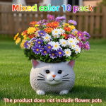 10 kimpu v&auml;listingimustes kunstlilli, plastikust lilledekoratsioone, karikakarde imitatsiooniga lillekimpe, UV-kindlaid kunstlillep&otilde;&otilde;said 10 bouquets of beautiful flowers