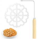 Alumiiniumist roosikeetja vormid Bunuelose vorm k&auml;epidemega kondiitritooted Achappam k&uuml;psisemasin K&uuml;psetamine Toiduvalmistamine K&ouml;&ouml;gitarvikud