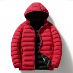 Polsterdatud meeste talvemantel, slim-fit udusulepolsterdusega jope, soe mitmev&auml;rviline udusulepolsterdusega jope 4XL