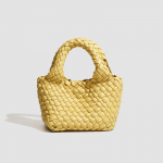 Niche Disain, Mitmek&uuml;lgne, K&auml;sitsi kootud kott, &Uuml;he &otilde;la crossbody &auml;mbrikott, K&ouml;&ouml;giviljakorv, Igap&auml;evane minik&auml;sikott kollane