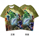 2025 MINISO Ninjago T-s&auml;rk Joonisfilm Anime Tr&uuml;kk Poiste ja T&uuml;drukute T-s&auml;rk Suvel Uus Stiil T&auml;navutrendid Laste R&otilde;ivad L&uuml;hikeste Varrukatega 110 valge