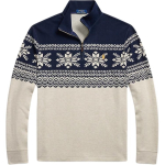 Polo Ralph Lauren lumehelbemustriga k&otilde;rge kraega poollukuga pikkade varrukatega kampsun Meeste kampsun Sinine 100033169 M gray
