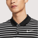 Nike Dri-FIT Victory triibuline kiiresti kuivav golfipolo s&auml;rk meestele pealiskatted Must Valge DH0830-010 XL