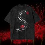 Suvine Harajuku meeste T-s&auml;rk Anime Tokyo Ghoul Kaneki Ken Sajajalg Pestud puuvillane T-s&auml;rk Vintage t&auml;navamood meeste topid S
