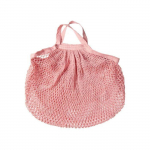 Filet &agrave; provisions en coton bio - Sac de courses r&eacute;utilisable framboise
