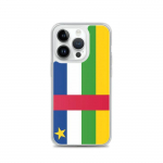 Coque T&eacute;lephone Drapeau R&eacute;publique centralfricaine &ndash; iPhone 14 Pro