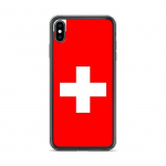 Coque iPhone - mitmev&auml;rviline - Drapeau Suisse - Souple - TPU - &Uuml;hilduv iPhone XS Max