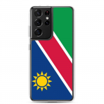 Coque T&eacute;l&eacute;phone &ndash; Samsung &ndash; Galaxy S21 &ndash; Drapeau Namibie &ndash; Supp &ndash; Mitmev&auml;rviline