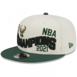 New Era 9Fifty Snapback m&uuml;ts CHAMPSIONS 2021 Milwaukee Bucks