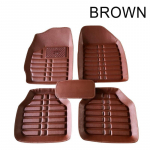 5 tk auto p&otilde;randamatid veekindlad PVC-nahast universaalsed esi- ja tagakattematid, vaip, nahk, sobivad juhi- ja kaass&otilde;itjaistmele pruun