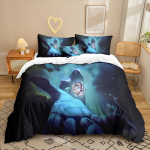 Animatsioonisari 3D digitaaltr&uuml;kk Kolmeosaline voodipesukomplekt Voodilina Tekikott 90 * 200 two-piece set