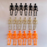 6 tk Mini luukere kujukesed, v&auml;ikesed skeletid Halloweeni kaunistamiseks, Halloweeni kaunistused meisterdamiseks Kummitava maja aksessuaarid Peoteenid 6pcs