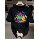 Suvemood Heavyweight Retro Meeste Inglise Kirjad 100% Puuvillane Prinditud &Uuml;markaelus Kvaliteetne Casual Fitness Street T-s&auml;rk M