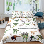 Dinosaurus Tekikott Armsad Dinosaurused Multikloomiline Loomateema Voodipesukomplekt Lastele Teismelistele Kahekohaline Queen King Suurus Pol&uuml;ester Tekikate 140x200cm 3pcs