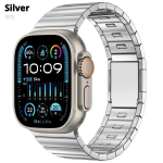 Terasrihm Apple Watch Ultra 2/1 jaoks Rihm 49/45/44/42/46mm Liug-eemaldus Magnetiline pandla K&auml;ev&otilde;ru Iwatch Series 10 9 8 7 6 5 jaoks 42mm 44mm 45mm h&otilde;be