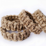 Vintage kanepist k&ouml;ie kardinapael klamber kardina sidumiseks k&auml;sitsi kootud keerutatud s&otilde;lmedega kardinahoidja kodu kaunistus