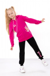 Tracksuit (girls) &ndash; Zipper Hoodie, Elastic Waist & All-Day Comfort, Any season, 6018-057-33-7-1 HC 104 hiina roosi v&auml;rv