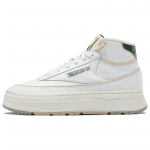 Reebok Club C Geo Mid Valge Tume Roheline Naiste Tennised Pilvevalge Kriit GZ4936 39