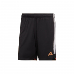 Adidas FW22 Logo Prindiga KolmeTriibuga Elastsusega V&auml;rvliga Jalgpallishortsid Saksamaa Koduvorm Meestele Alaosad Must HJ9605 M
