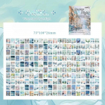 200 lehte Neli Aastaaega Maastiku Materjalpaber Dekoratsioon P&auml;evik Album Scrapbooking Materjal Taustapaber Junk Journal Tarvikud