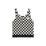 Vans Must Valge Ruuduline Varrukateta T-s&auml;rk Naiste topid VN000741BLK S