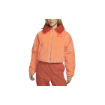 Nike Logo Tr&uuml;kitud Mustriga T&otilde;mblukuga Jakk Naiste jakid Oranž DQ6931-871 XL
