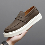 Moodne Disainer Penny Loafer Uued Meeste Ehtne Nahk Platvorm Vabaaja Kleidi Kingad Luksuslik V&auml;litingimustes K&otilde;ndimiseks Jalatsid Zapatos Hombre 38