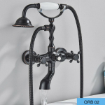 Vannitoavannisegisti Kahe k&auml;epidemega K&auml;eshoitav k&auml;idu&scaron;iga Vanni Du&scaron;i Segistikraan Seinakinnitus P&ouml;&ouml;rlev Tila Vanni Retro Segisti