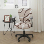 Geomeetrilise tr&uuml;kiga poolitatud istmekate kontorile Moodsa stiiliga elastsed arvuti sektsioontoolikatted P&ouml;&ouml;rlevad t&otilde;stukist toolid 1 set